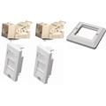ECS 2xRJ45 UTP C6 Innfelt Komplett Produkt - Toolless